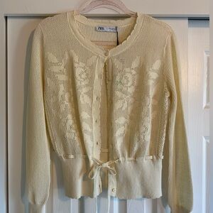 Zara cream cardigan
